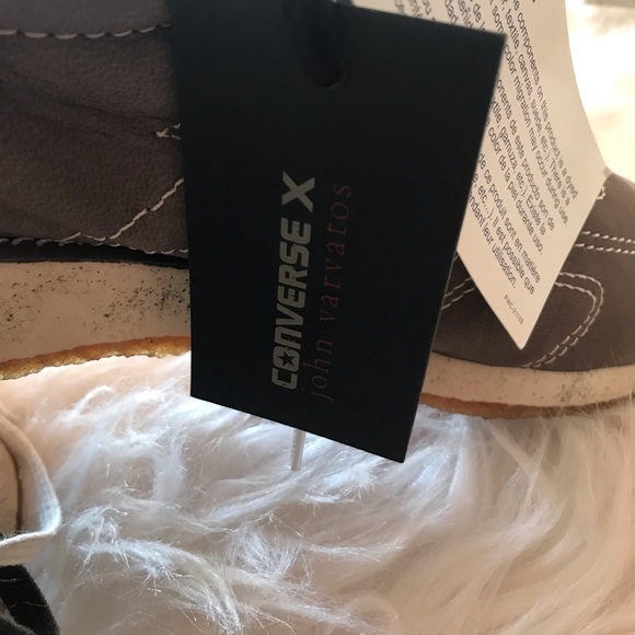 Converse X John Varvatos Unisex Leather Sneakers - Mens 8 Womens 9.5 - Picture 6 of 7